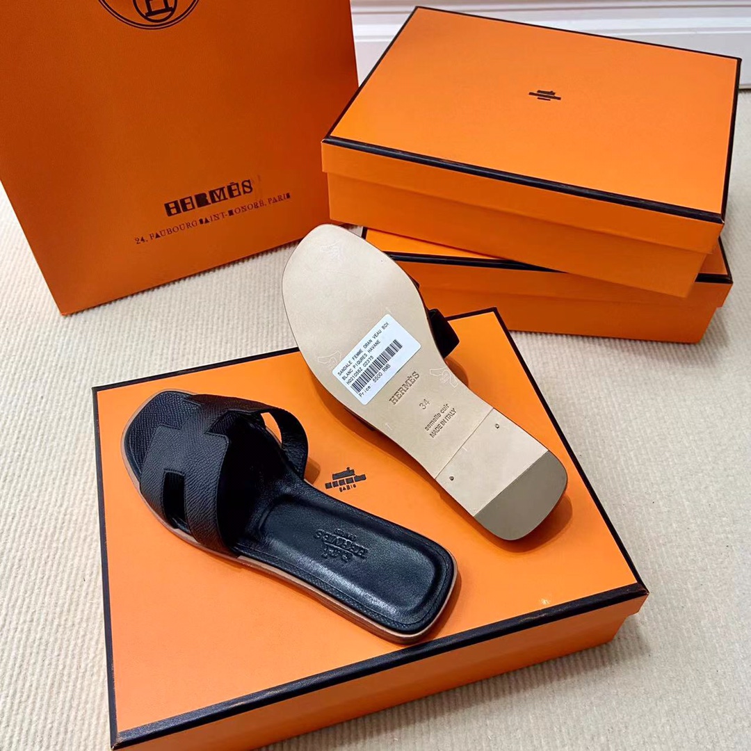 에르메스 올수공 오란 슬리퍼 샌들 앱송 68